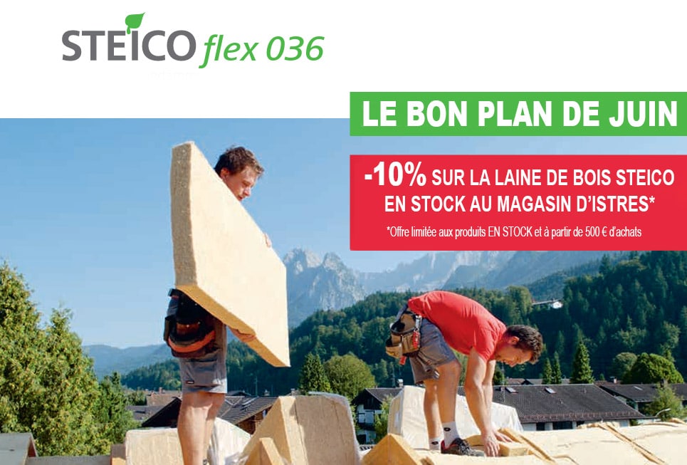 Panneaux isolants en fibre de bois STEICOtop pour le plafond de l